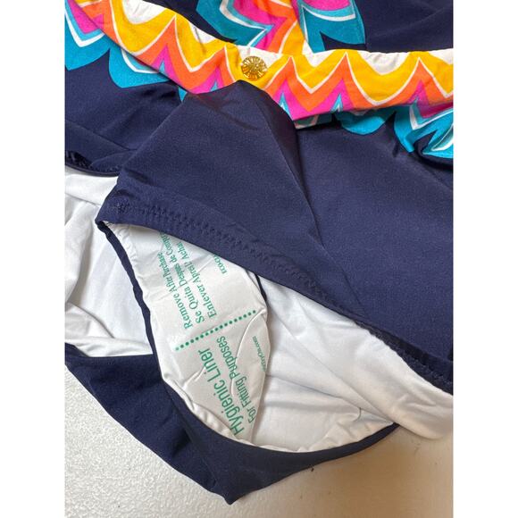 Sunshine 79 New Wave Plunging One Piece Swimsuit NWT SZ: 14 - Picture 11 of 12